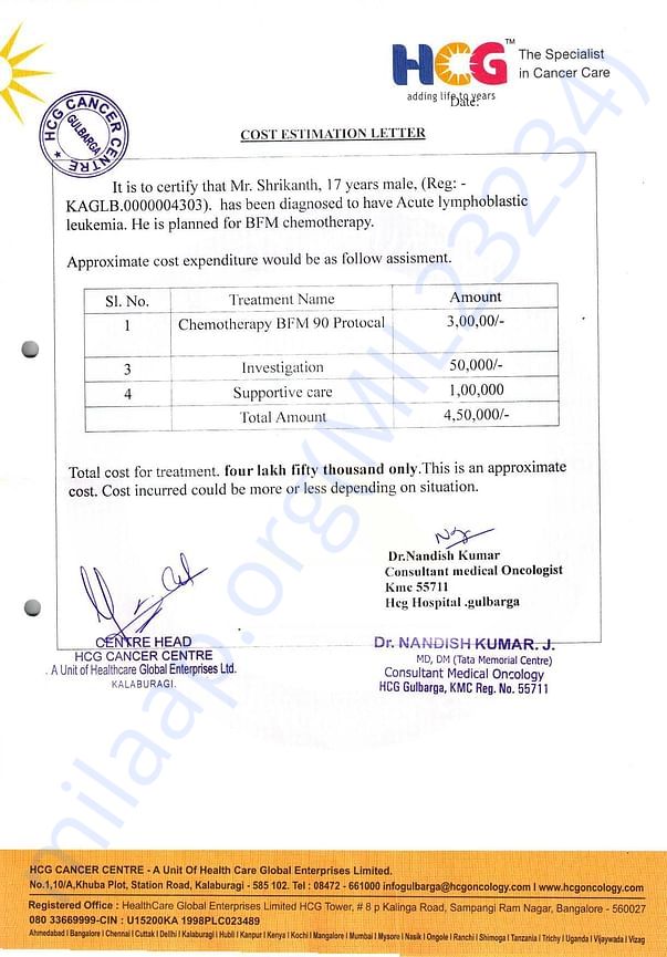 Estimation Letter