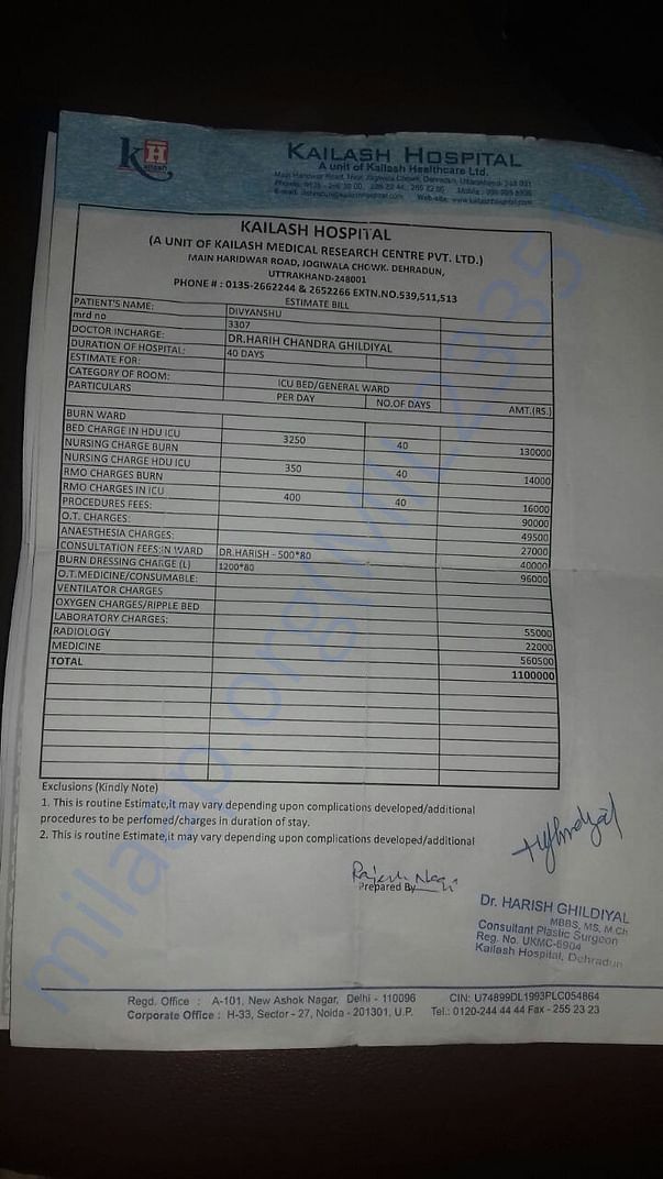 Treatment expense