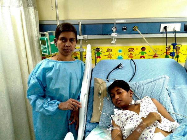 14-year-old Venkata suffering from a severe swollen stomach needs help