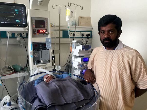 Chandrakala's new born baby in the ICU needs our help