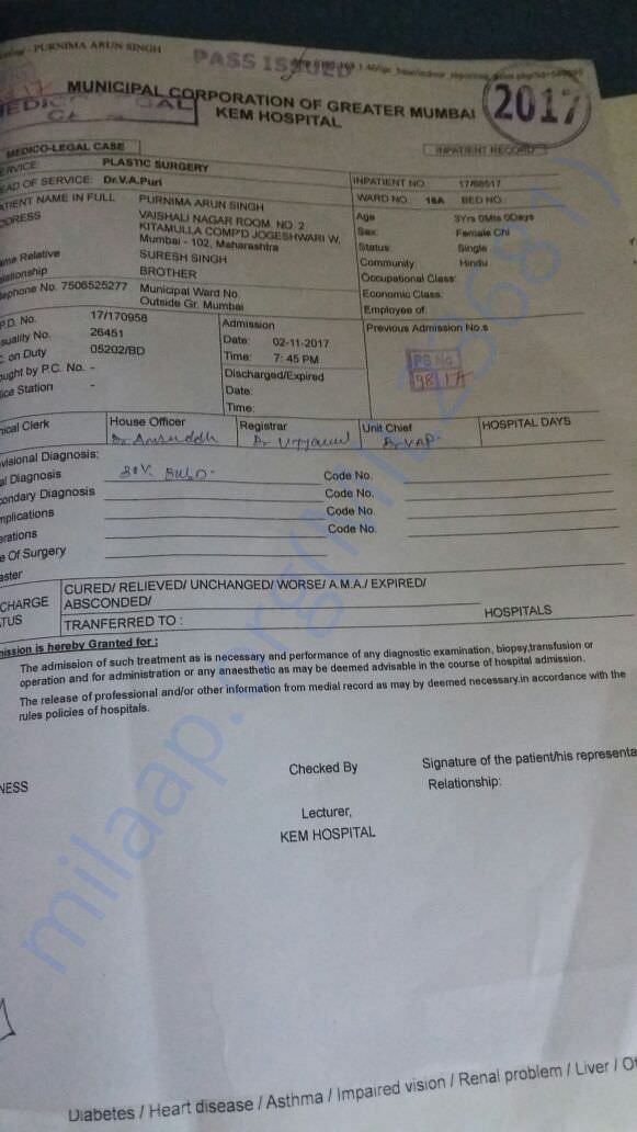 Admission Summary - 2