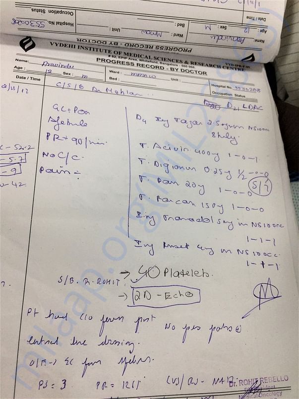 Doctor prescription