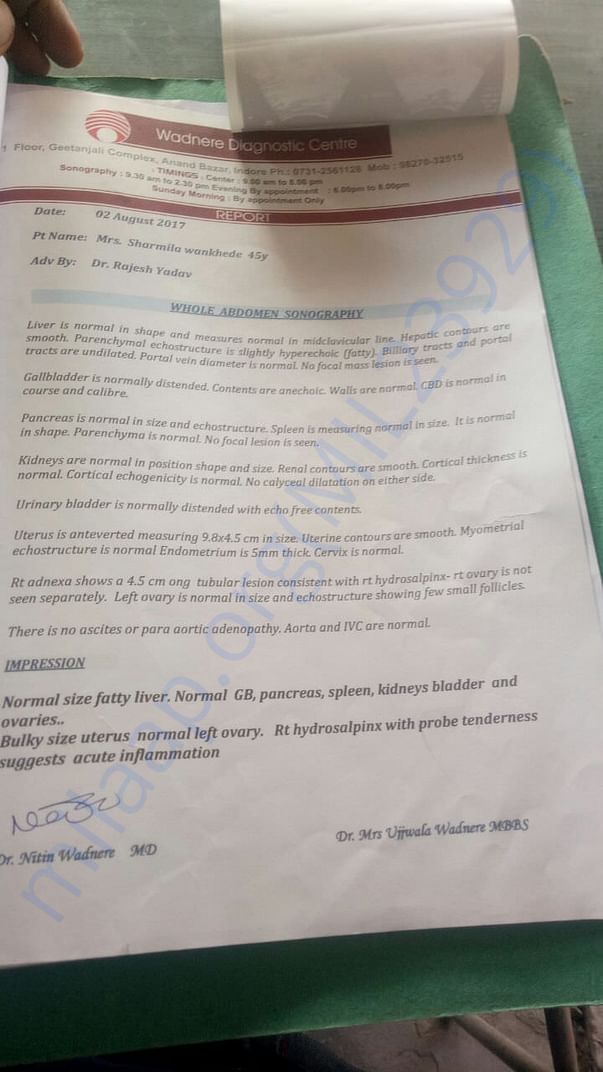 Sonography Report
