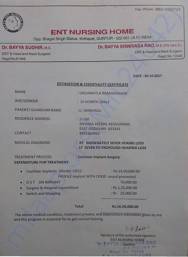 Estimation Letter