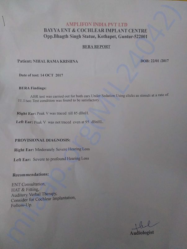 hearing loss report