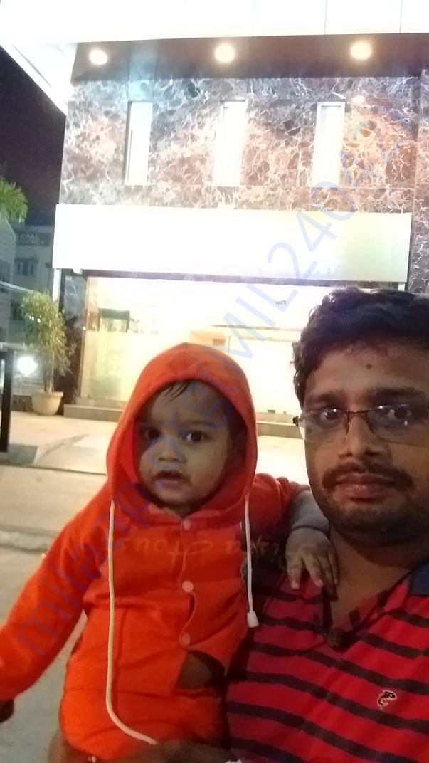 Child photo with his father