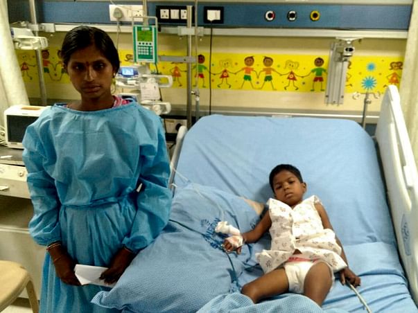 6-year-old Sharanya is vomitting blood and needs urgent support