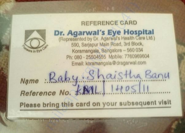 Eye surgery Reference Card