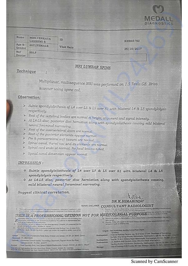 x-ray report
