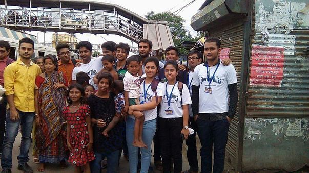 Our work on the slum near barasat platform