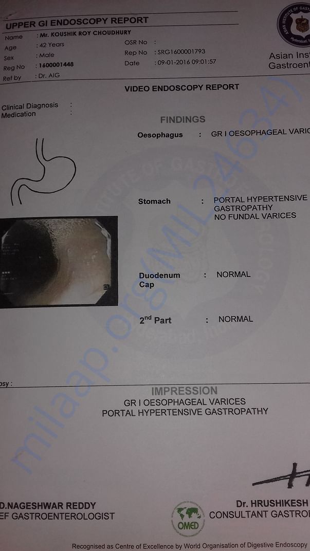 Endoscopy report