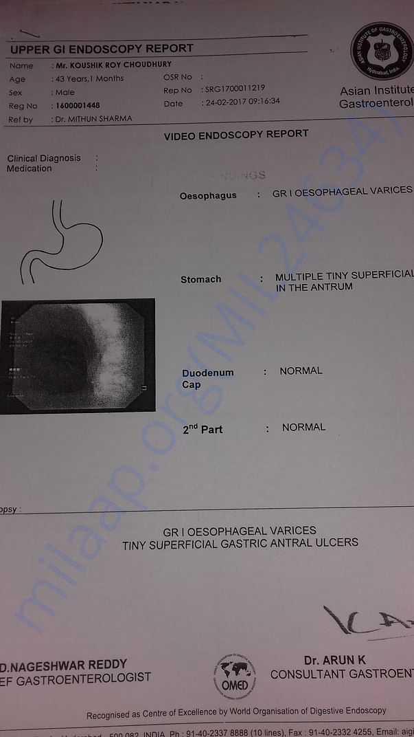 Endoscopy report