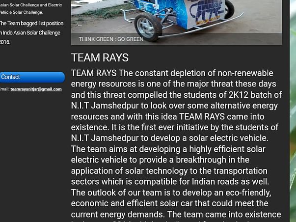 To Raise Fund to Build Solar Car to Compete in National Level,teamrays