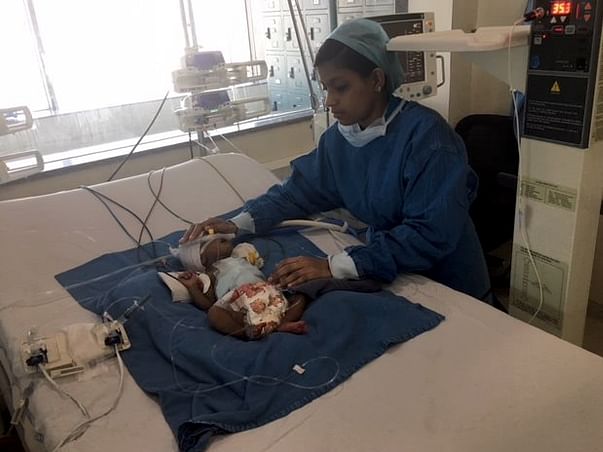 Sunita's baby is in a critical state in the ICU and needs our help