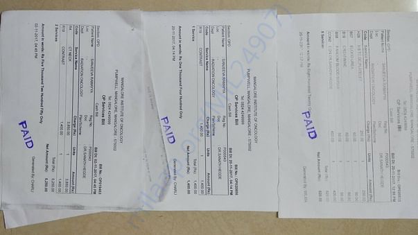 Some checkup bills