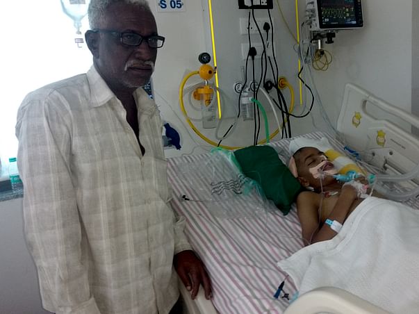 13-year-old Abdul is suffering in pain due to bleeding in the brain