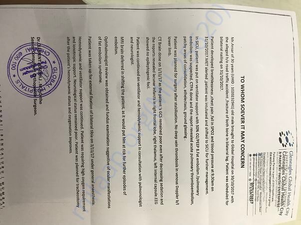 Medical Report
