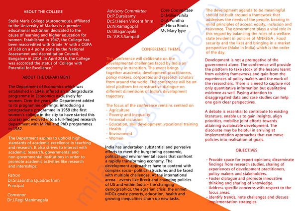 Conference Details Brochure