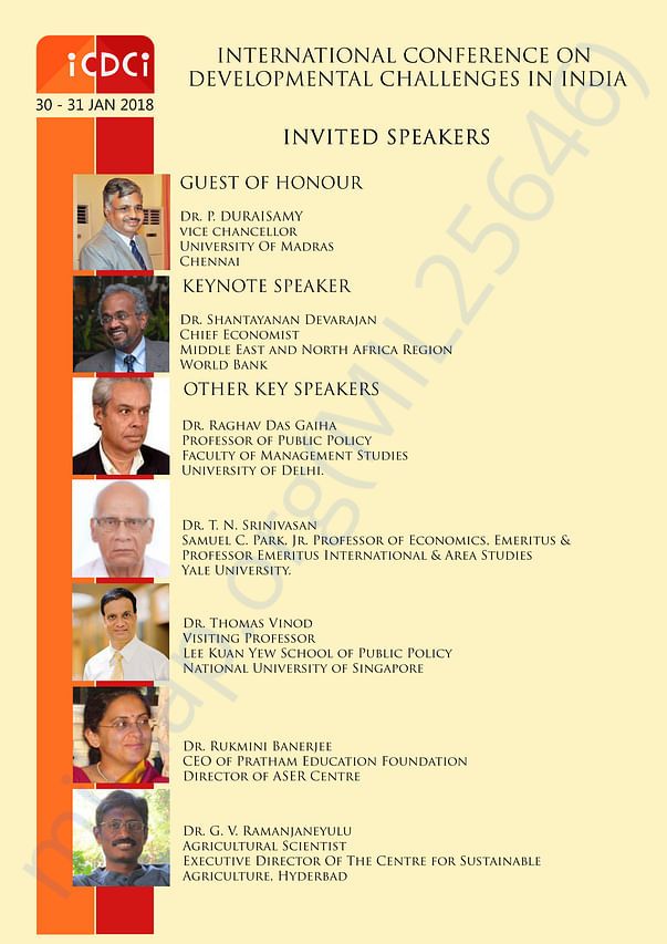 List of Speakers
