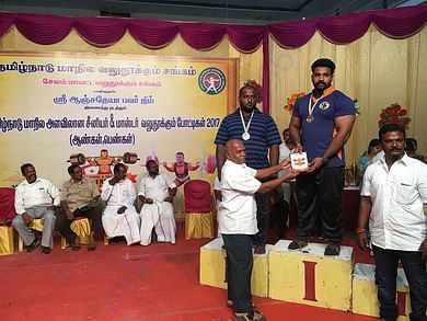 Rubans Receiving First Prize in a competition happened in Tamilnadu