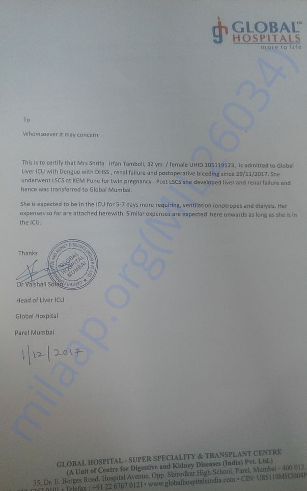 Estimation Letter