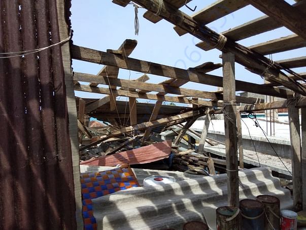 Impacted structure