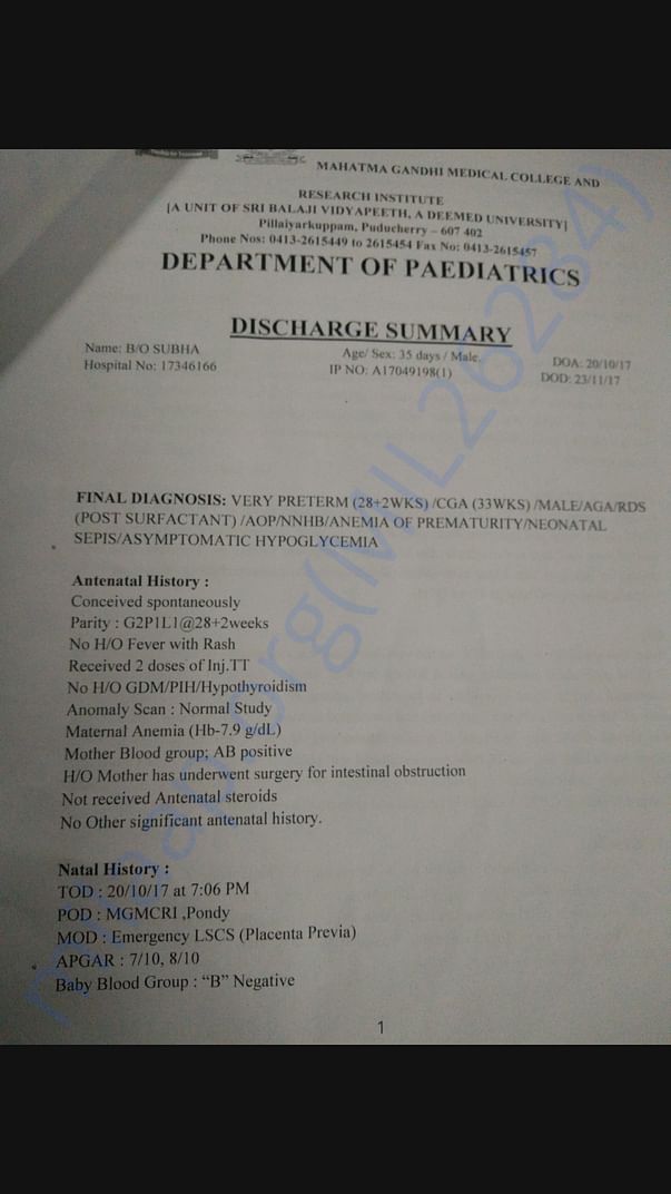Medical reports