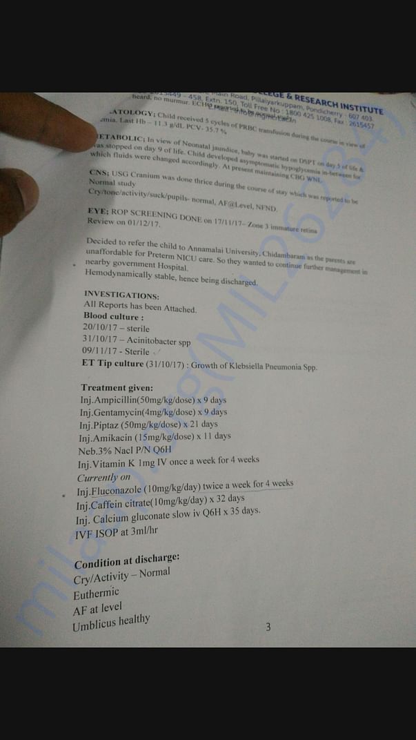 Medical report