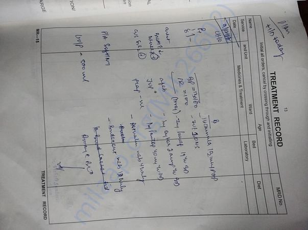 Treatment Record 3