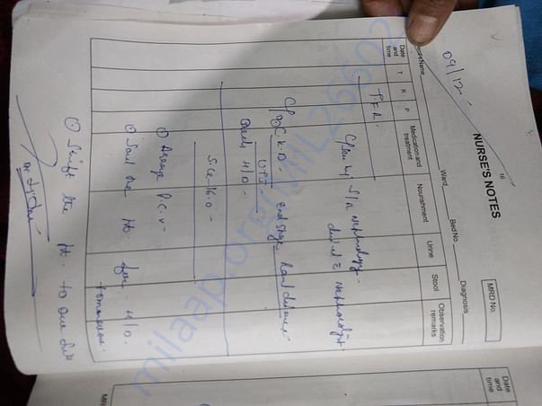 Nurse's report