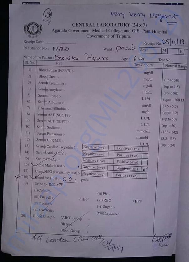 Blood test