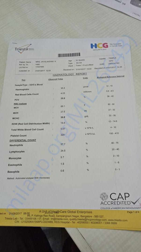 ECG Report - Endometrial cancer - Jul 17