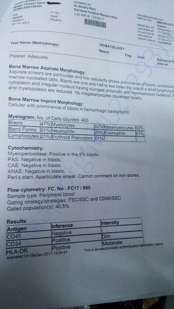 Bone Marrow Aspiration