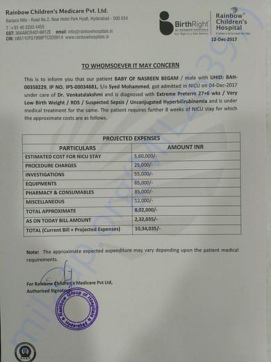 Estimation Letter