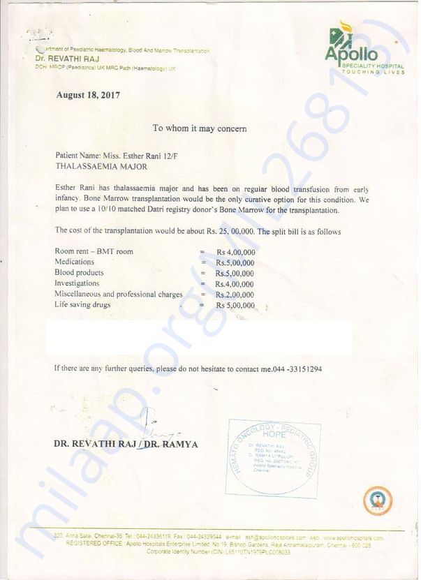 Estimation Letter
