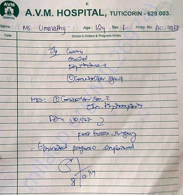 Doctors report 1