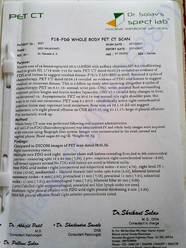 Pet Scan Report - 1
