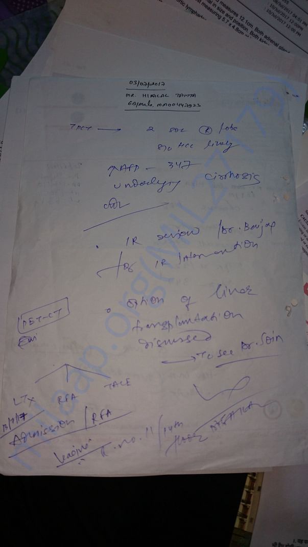 After first MRI hepatologist recommended TACE and referred to radio.