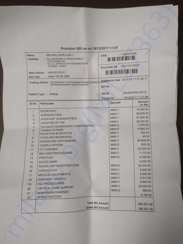 Provisional Bill