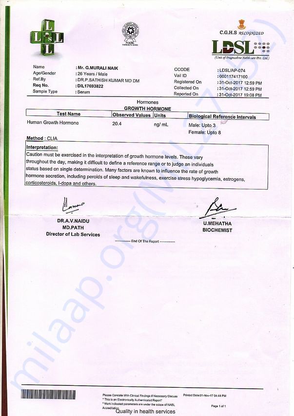 Doctor report