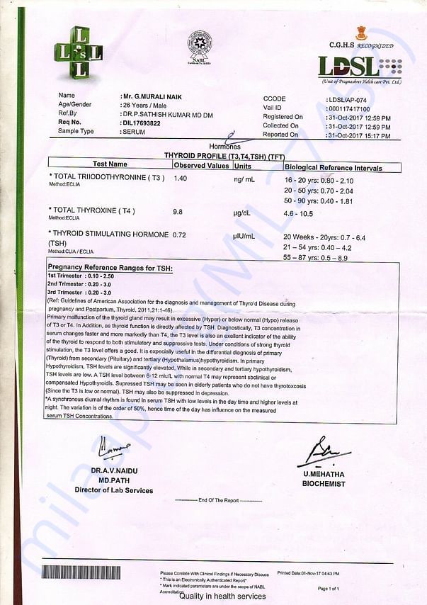 Doctor report