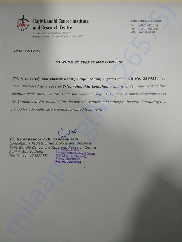 Docter's letter