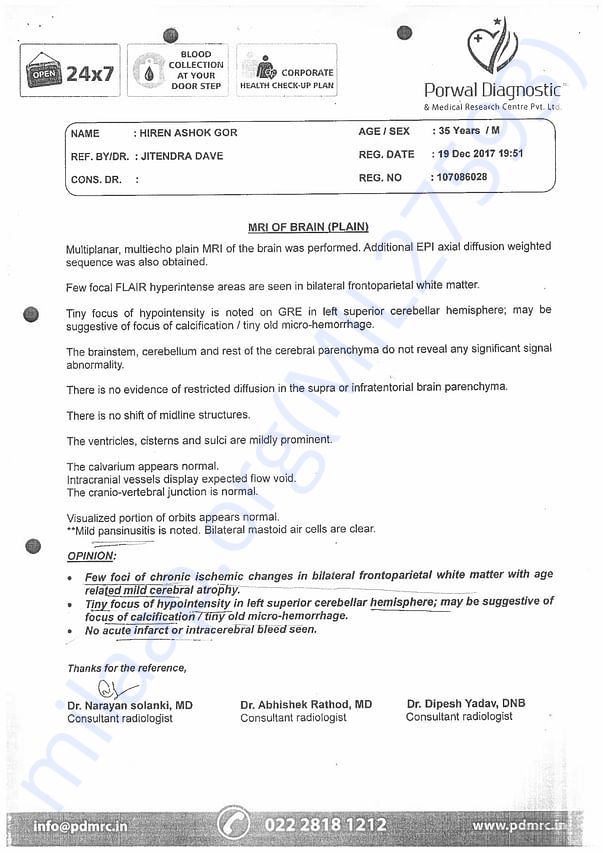MRI report
