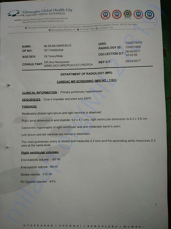 Medical report 1