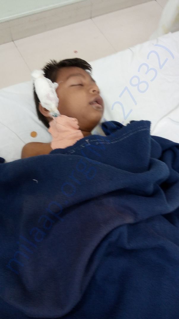 Kid hospitalised photo