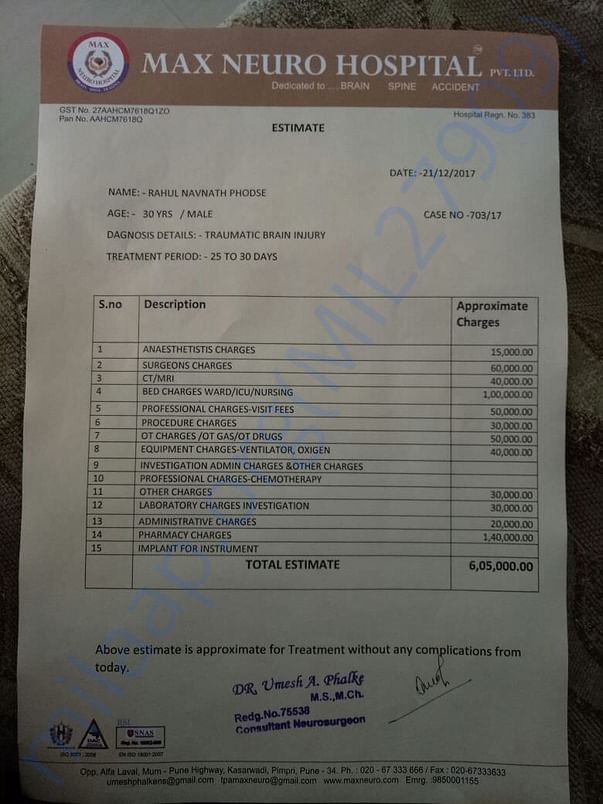 Medical estimate