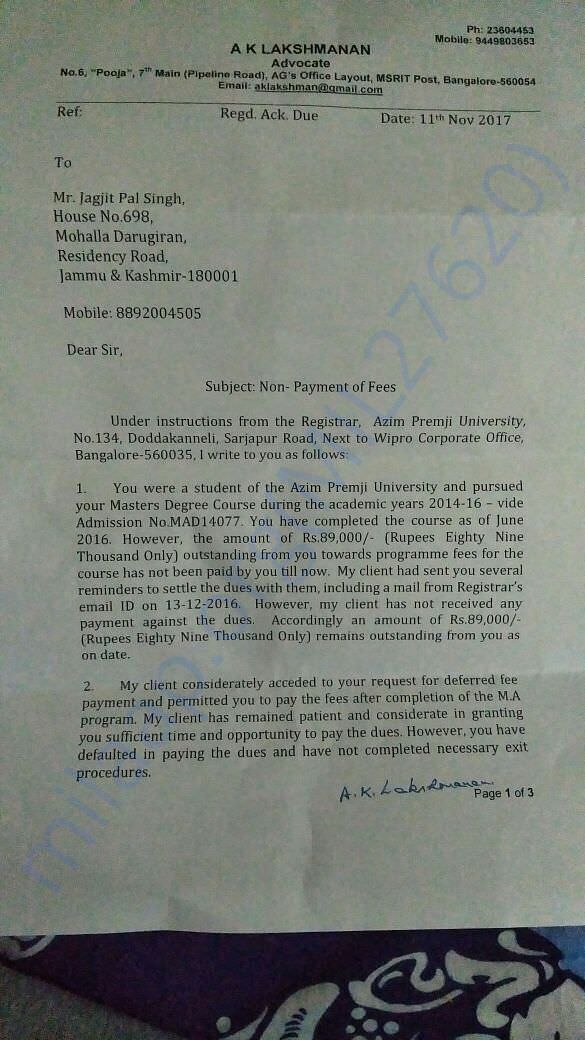 The Notice