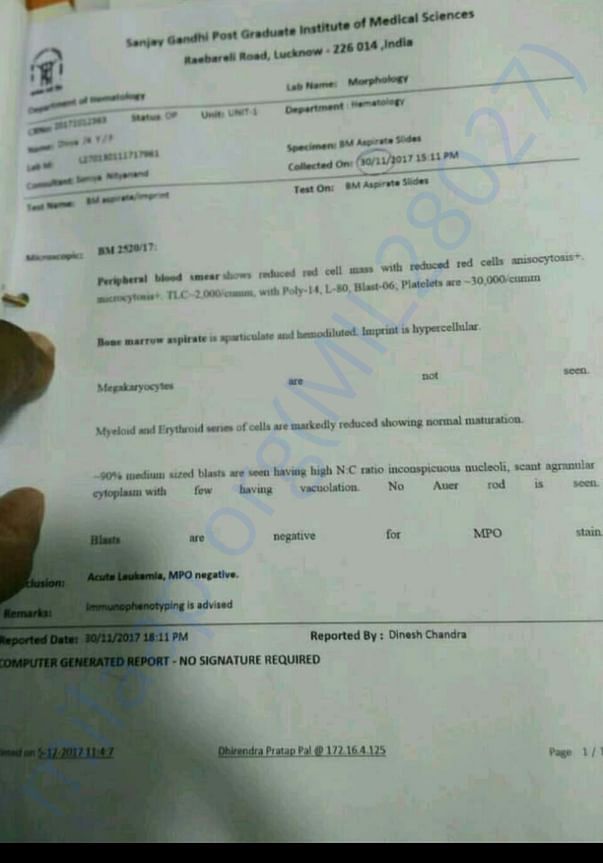 Diagnosis Report