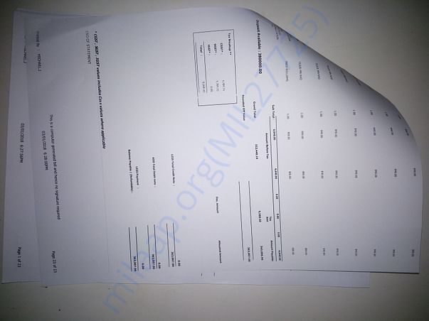 Running bill as on Jan 2nd 2018.