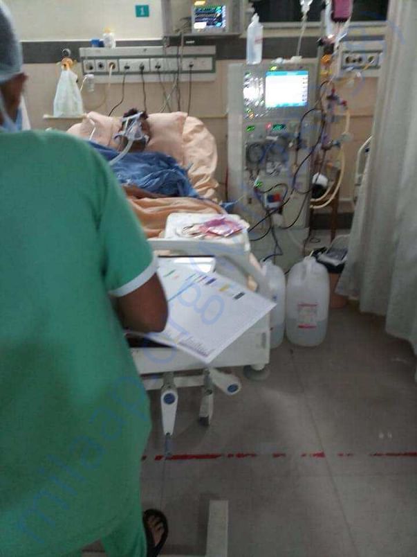 his photo in ICU